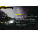 Nitecore HC65 V2 1750 Lumens USB-C Rechargeable Headlamp 1750流明USB-C充電頭燈
