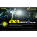 Nitecore P10iX 4000 Lumens USB-C Rechargeable Flashlight 4000流明USB-C充電手電筒