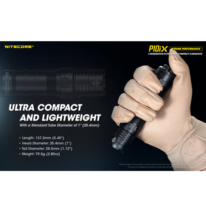 Nitecore P10iX 4000 Lumens USB-C Rechargeable Flashlight 4000流明USB-C充電手電筒