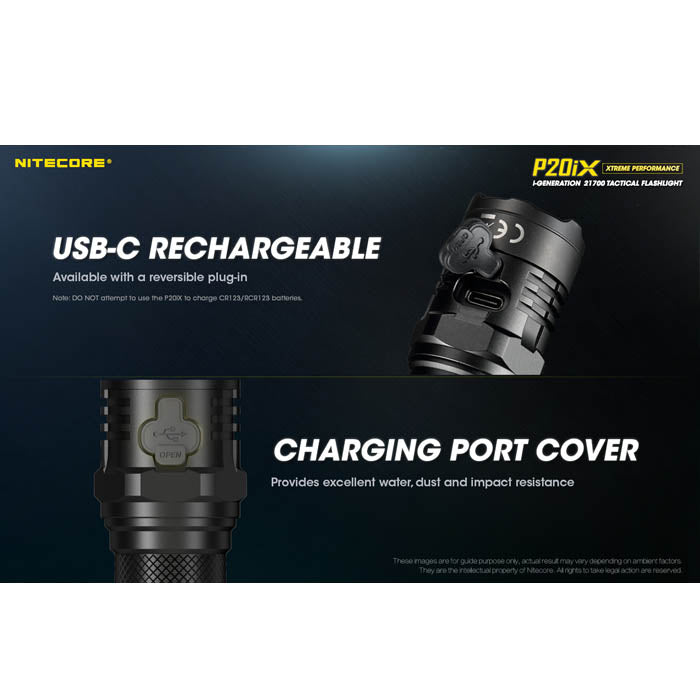 Nitecore P20iX 4000 Lumen USB-C Rechargeable Tactical Flashlight with Lumen NITECORE P20iX USB-C Rechargeable Flashlights Super Bright Military  Tactical Flashlight 4000 lumens 5000mAh NL2150HPi Battery - AliExpress