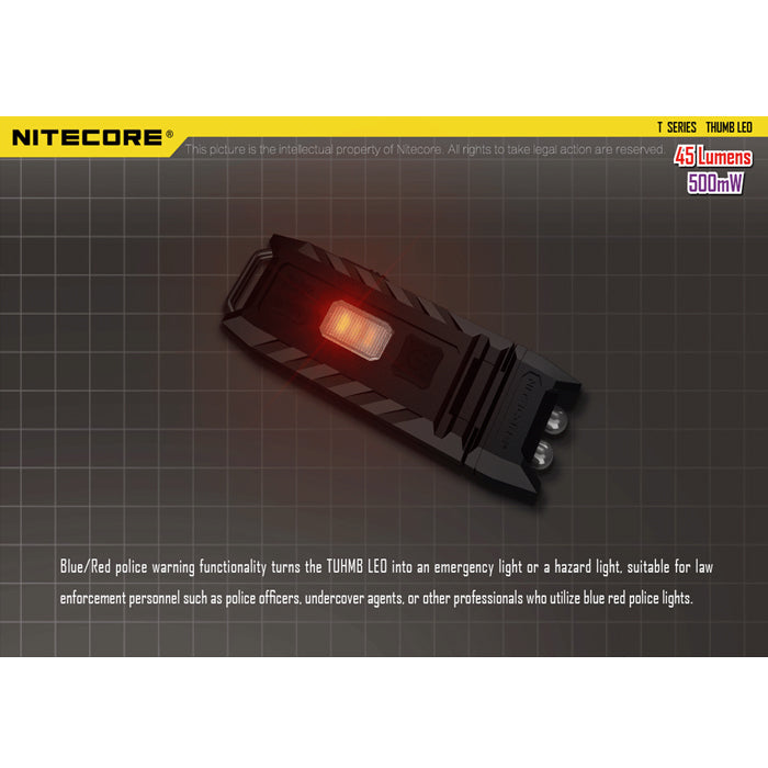 Nitecore THUMB LEO 45 LUMENS USB Rechargeable Keychain Light USB充電輕便匙扣燈