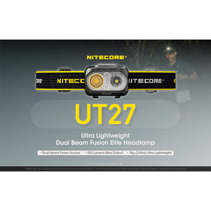 Nitecore UT27 Dual LED Headlamp 雙光源手電筒頭燈
