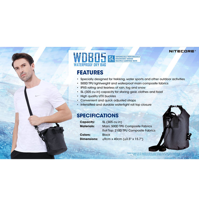 Nitecore WDB05 Waterproof Dry Bag 防水包