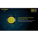 Nitecore E4K 4400 Lumens USB-C Rechargeable Tactical Flashlight 4400流明USB-C充電手電筒