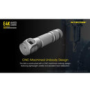 Nitecore E4K 4400 Lumens USB-C Rechargeable Tactical Flashlight 4400流明USB-C充電手電筒
