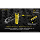 Nitecore E4K 4400 Lumens USB-C Rechargeable Tactical Flashlight 4400流明USB-C充電手電筒