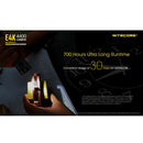 Nitecore E4K 4400 Lumens USB-C Rechargeable Tactical Flashlight 4400流明USB-C充電手電筒