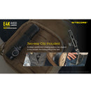 Nitecore E4K 4400 Lumens USB-C Rechargeable Tactical Flashlight 4400流明USB-C充電手電筒