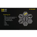 Nitecore E4K 4400 Lumens USB-C Rechargeable Tactical Flashlight 4400流明USB-C充電手電筒