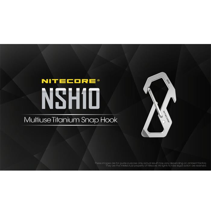 Nitecore NSH10 Multiuse Titanium Snap Hook 鈦合金多功能8字扣