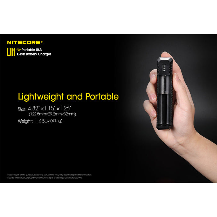 Nitecore UI1 Portable USB Battery Charger 便攜鋰電池充電器