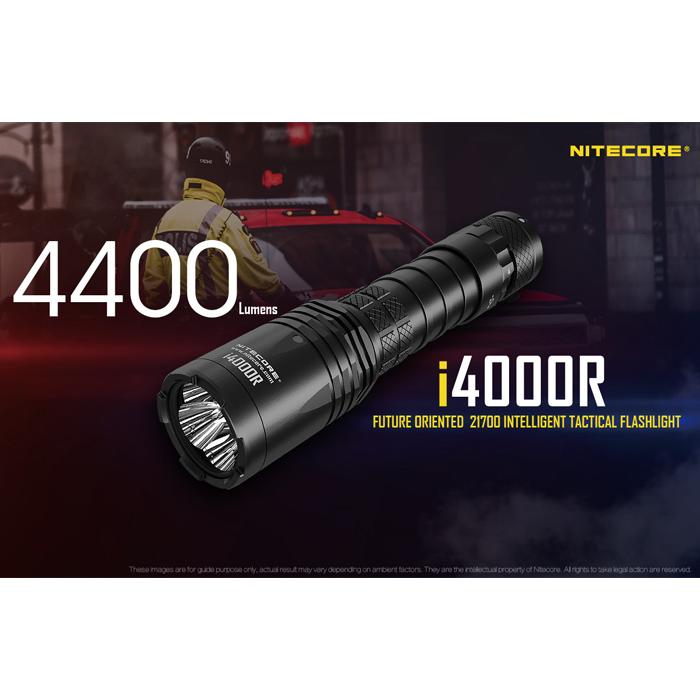 Nitecore i4000R 4400 Lumens USB-C Rechargeable Tactical Flashlight 4400流明USB-C充電手電筒
