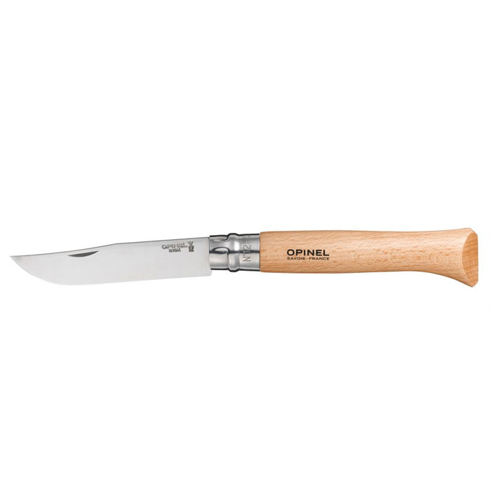 Opinel No. 12 Folding Knife Inox 12號不鏽鋼尖頭摺刀 (原木色) 