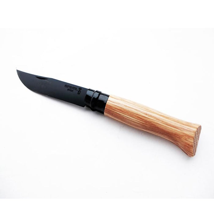 Opinel No. 8 Folding Knife Black Oak 8號不鏽鋼尖頭摺刀 (全黑刃橡木柄)