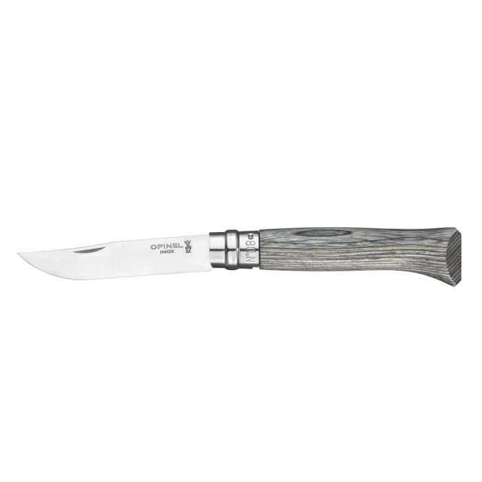 Opinel No. 8 Folding Knife Laminated Birch Grey OP-002389