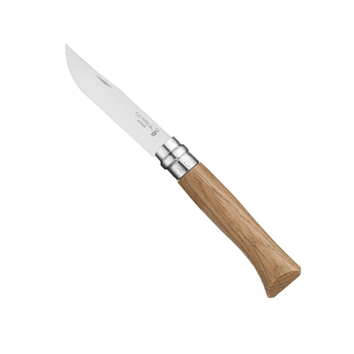 Opinel No. 8 Folding Knife Oak Wood Handle