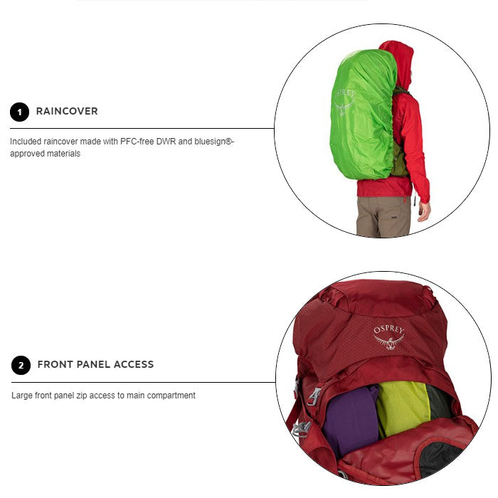 Osprey aether 60 rain cover best sale