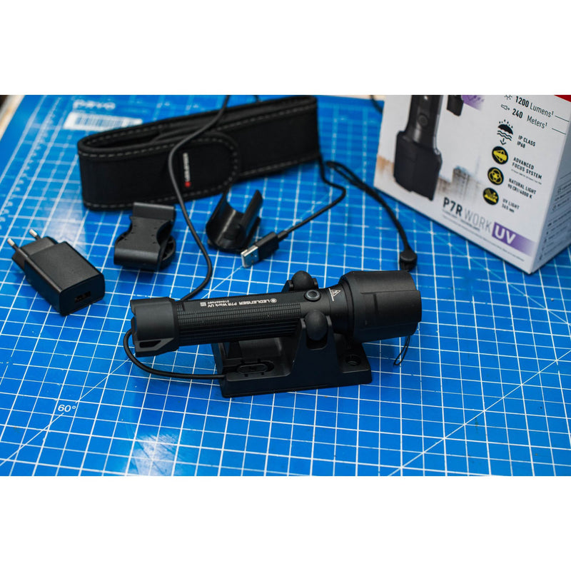 LEDLENSER P7R Work UV Rechargeable Flashlight 充電式伸縮調焦手電筒
