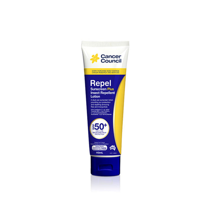 Cancer Council Australia 澳洲防癌協會 Repel Sunscreen 驅蚊蟲防曬乳SPF50+ 110ml