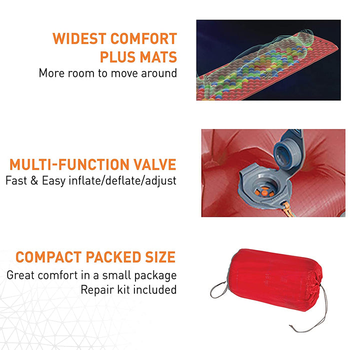 Sea To Summit Comfort Plus XT™ Insulated Mat 舒適Plus XT™單人充氣睡墊 (連充氣手泵)