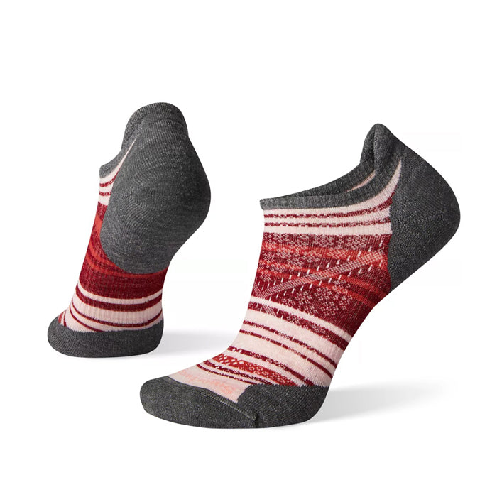 Smartwool Women's PhD® Run Light Elite Stripe Micro Socks  Medium Gray