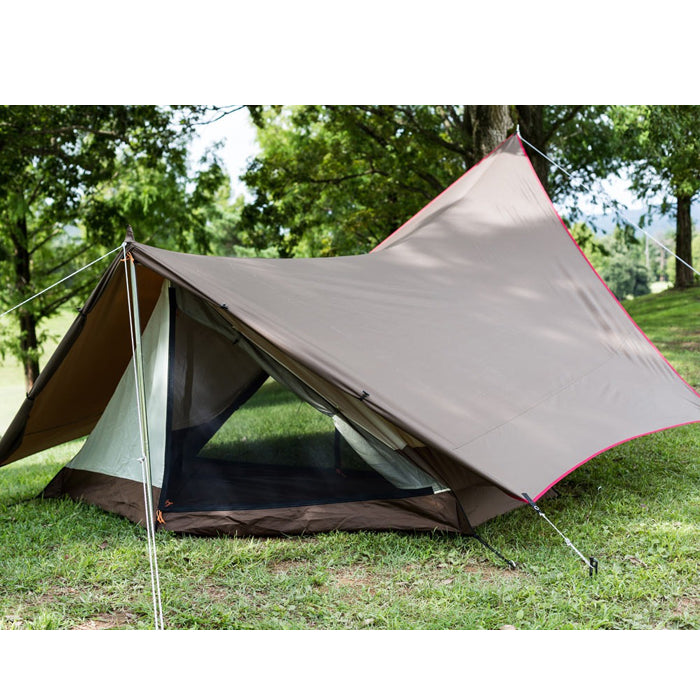 Tente Hexa Tarp M Marron TP-861H Pour 4 Personnes NEUF Du Japon Tente Hexa Tarp M Marron TP-861H Pour 4 Personnes NEUF Du Japon
