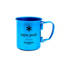 Snow Peak Titanium Single Wall Mug 450ml (Ocean Green/Blue/Purple) Cup MG-043GR/BL/PR
