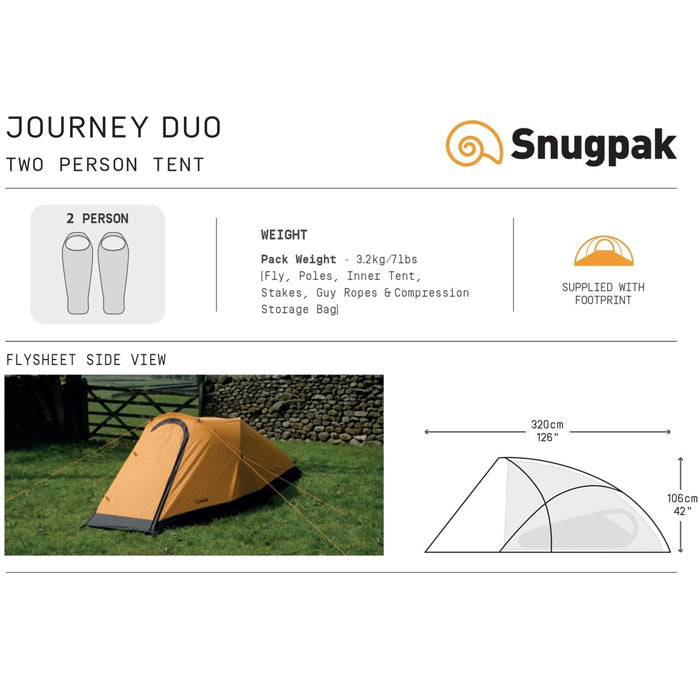 Snugpak Journey Duo Tent 二人帳篷(連Footprint) 
