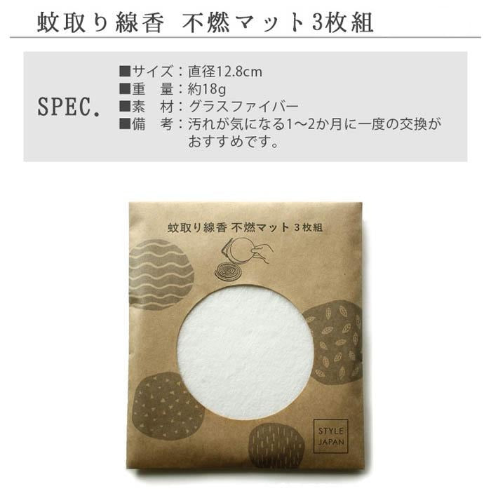 STYLE JAPAN 防火阻燃玻璃纖維墊 (香遣專用)(3片裝)