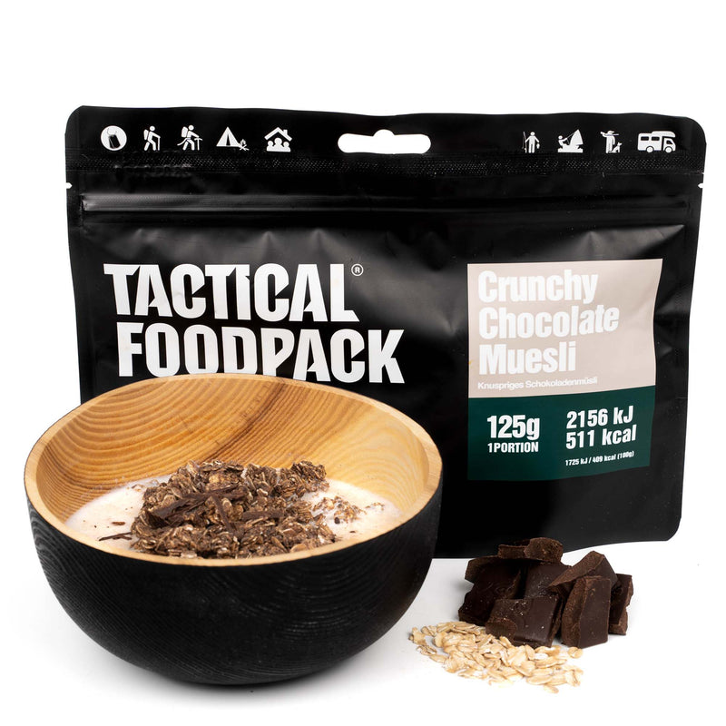 Tactical Foodpack Crunchy Chocolate Muesli 125g 愛沙尼亞軍糧