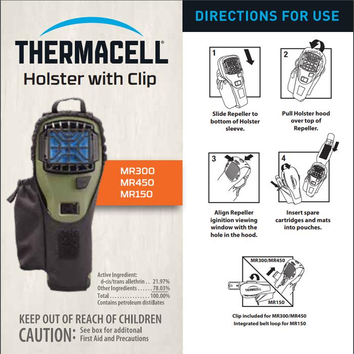 Thermacell Holster with Clip for Portable Repellers 戶外便攜驅蚊機專用防水套