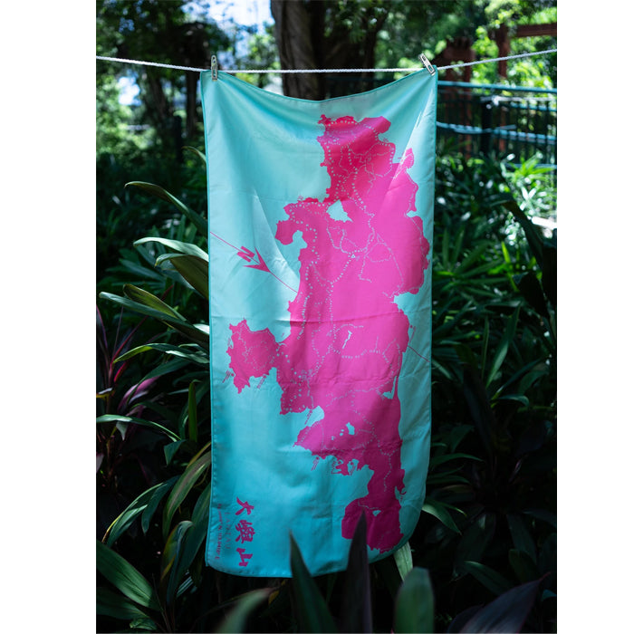 Tiny Island Lantau Sweat Towel  Mint Pink