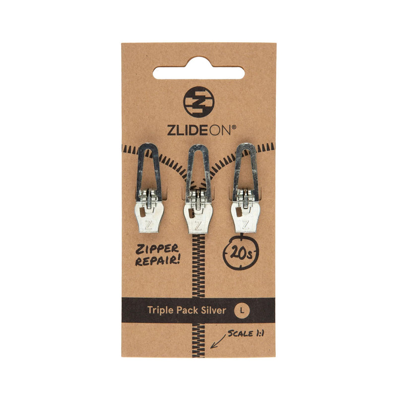 ZlideOn Replaceable Zipper Triple Pack L 替換拉鍊頭