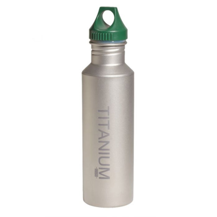 Vargo Titanium Water Bottle 650ml Green Lid T-410