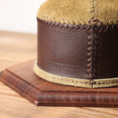 What Will Be Will Be Handmade Suede Leather/Leather Gas Canister Cover 230ml 麖皮併真皮氣罐套