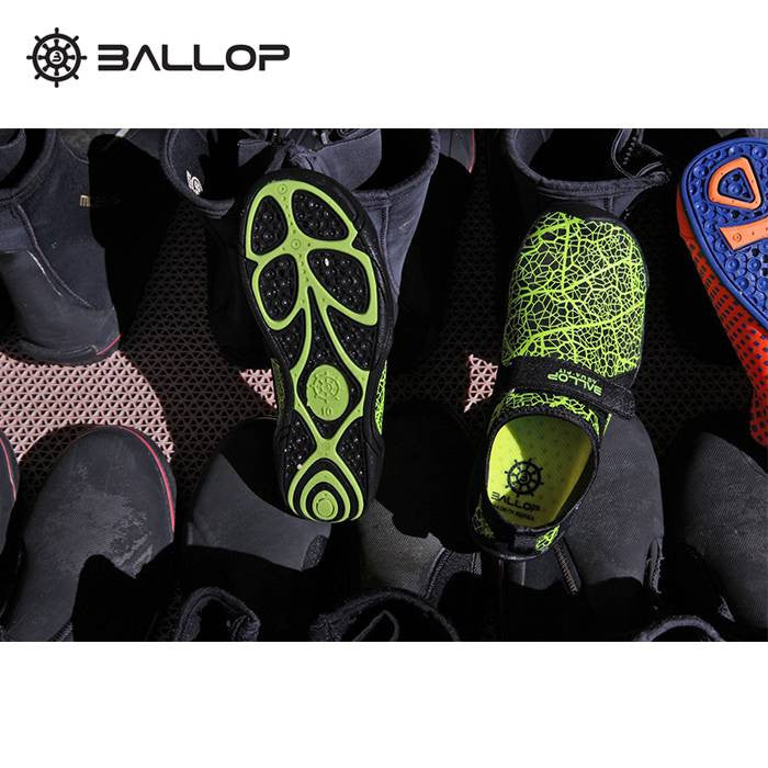 BALLOP AQUA FIT V2 LASSO Skinshoes Diving Shoes Green (with Kids fit)