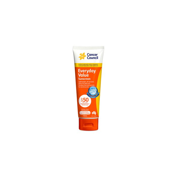 Cancer Council Australia 澳洲防癌協會 EveryDay Value Sunscreen 防曬乳 SPF50+ 110ml 