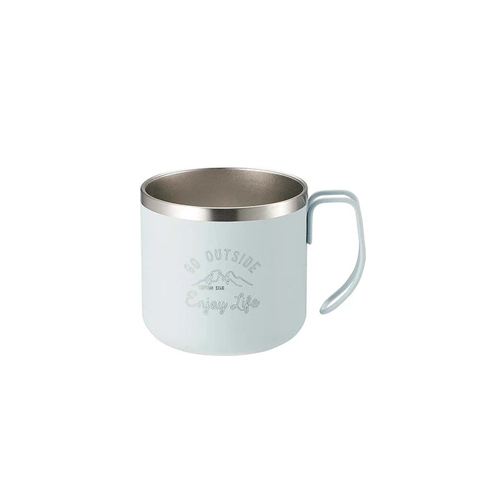 Captain Stag Double Wall Stainless Steel Mug Light Blue UE-3432