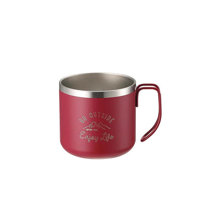 Captain Stag Double Wall Stainless Steel Mug Red UE-3435