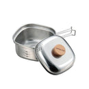 Captain Stag Stainless Steel Square Shape Noodle Cooker 1.3L 不鏽鋼方型煮食煲 UH-4202
