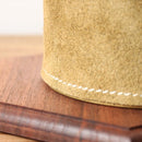 What Will Be Will Be Handmade Suede Leather Gas Canister Cover 230ml