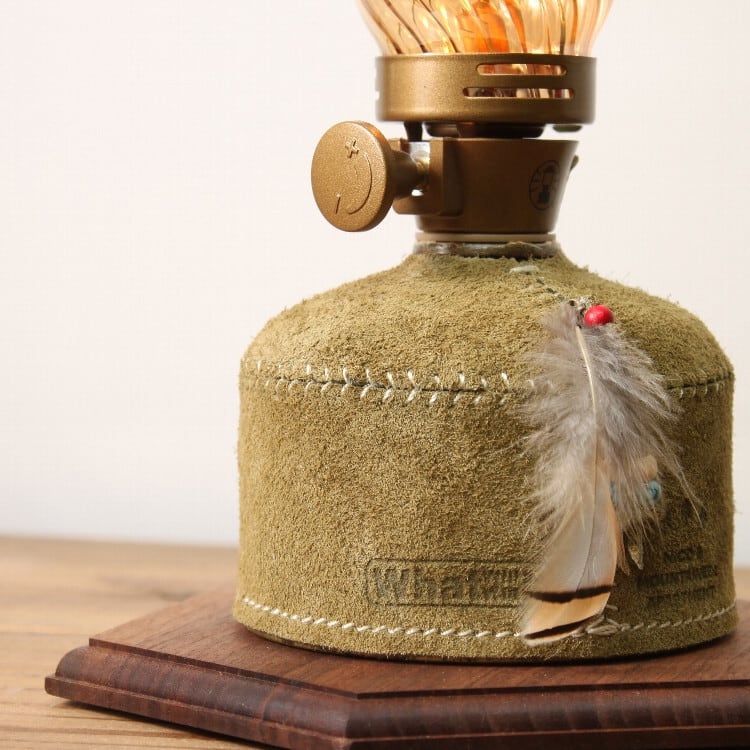 What Will Be Will Be Handmade Suede Leather Gas Canister Cover 230ml