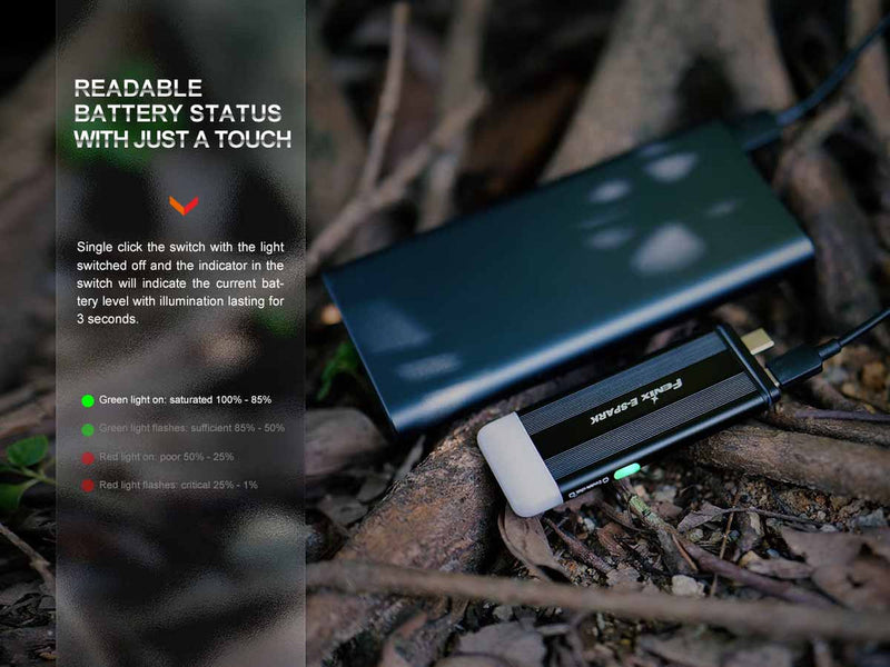 Fenix E-Spark Keychain Flashlight & Emergency Power Bank 應急移動電源匙扣燈