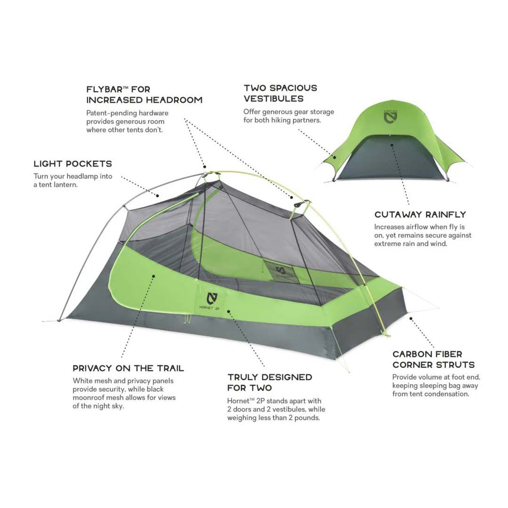 Nemo Hornet 2P Ultralight Backpacking Tent