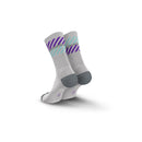 INCYLENCE Merino Light Lanes High Cut Running Socks 跑步羊毛襪 Light Grey Purple