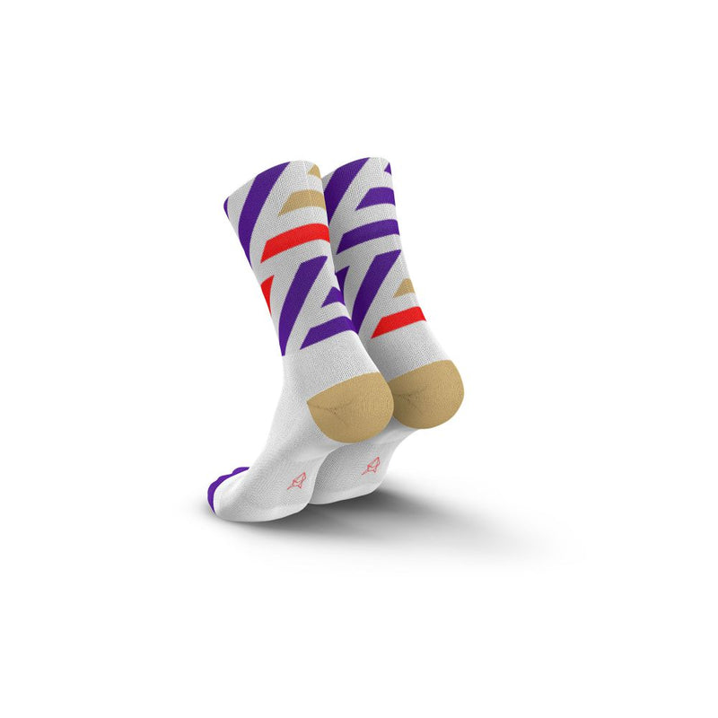 INCYLENCE Platforms High Cut Running Socks 跑步襪 White Purple