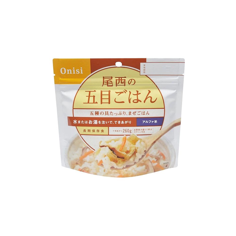 Onisi Japan Alpha Rice Instant Rice - Non Allergy Mixed Vegetable 日本尾西