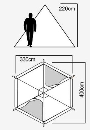 LUXE Mega Horn 3 Shelter