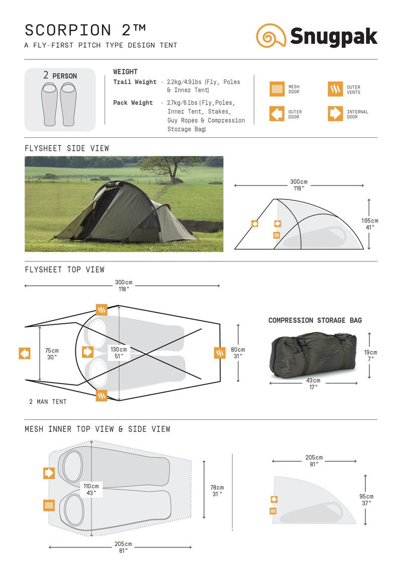 Snugpak Scropion 2 Tent 二人帳篷