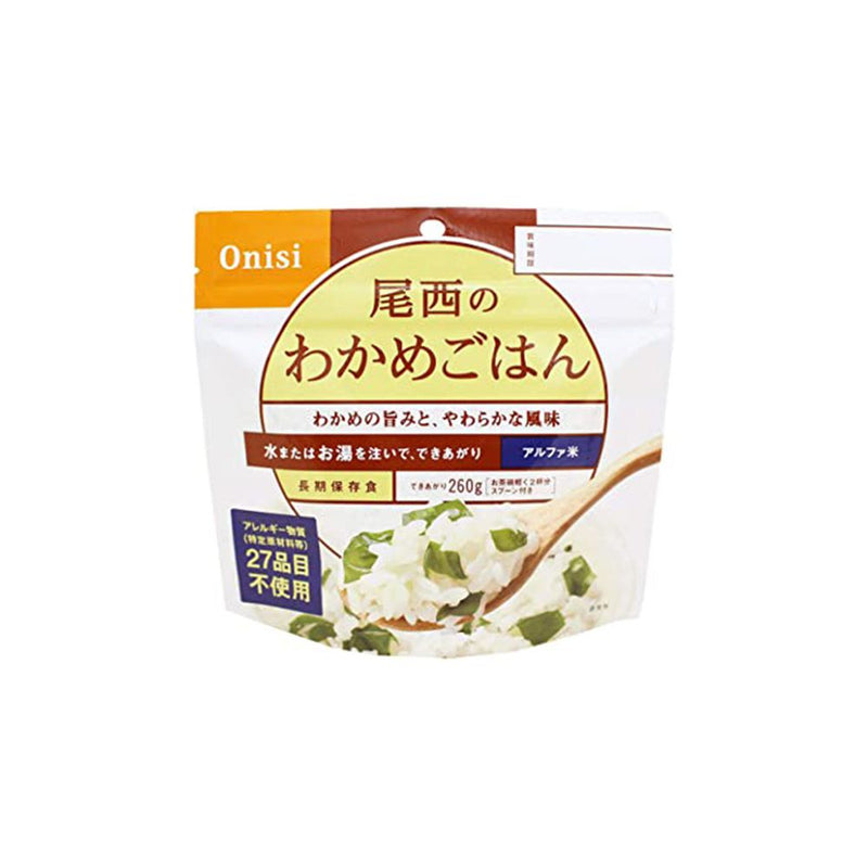 Onisi Japan Alpha Rice Instant Rice - Seaweed 尾西即食飯(海帶)